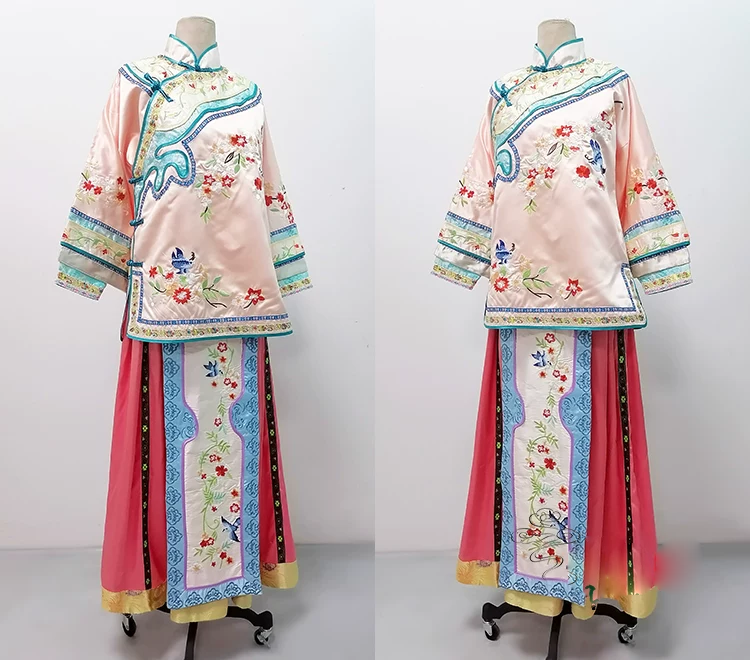 Late Qing Dynasty Hot Drama Nothing Gold Can Stay by Actress Sun Li Actor Chen Xiao Great Business Woman Zhou Ying's Business Running Story Late Qing Folk Citizens Daily Wear Delicate Embroidery Miss Mrs Dress Performance Outfit