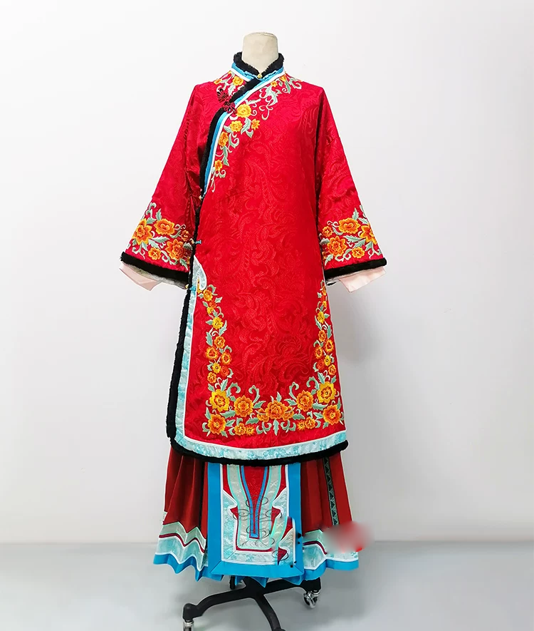 Late Qing Dynasty Hot Drama Nothing Gold Can Stay by Actress Sun Li Actor Chen Xiao Great Business Woman Zhou Ying's Business Running Story Late Qing Folk Citizens Daily Wear Delicate Embroidery Miss Mrs Dress Performance Outfit