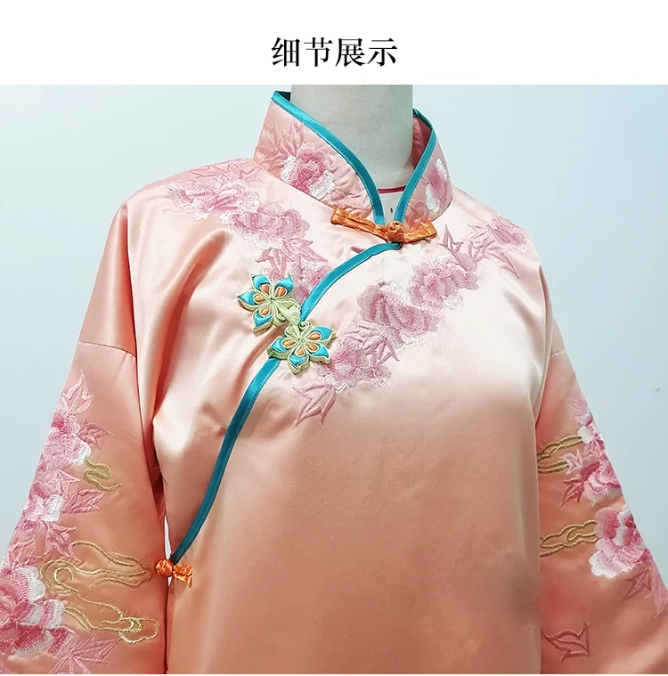 Late Qing Dynasty Hot Drama Nothing Gold Can Stay by Actress Sun Li Actor Chen Xiao Great Business Woman Zhou Ying's Business Running Story Late Qing Folk Citizens Daily Wear Delicate Embroidery Miss Mrs Dress Performance Outfit