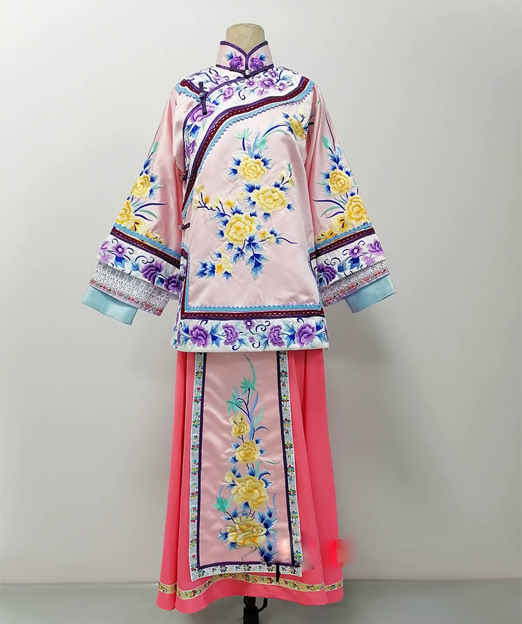 Late Qing Dynasty Hot Drama Nothing Gold Can Stay by Actress Sun Li Actor Chen Xiao Great Business Woman Zhou Ying's Business Running Story Late Qing Folk Citizens Daily Wear Delicate Embroidery Miss Mrs Dress Performance Outfit