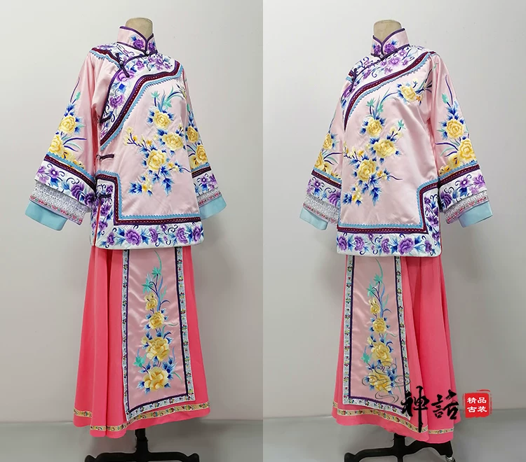 Late Qing Dynasty Hot Drama Nothing Gold Can Stay by Actress Sun Li Actor Chen Xiao Great Business Woman Zhou Ying's Business Running Story Late Qing Folk Citizens Daily Wear Delicate Embroidery Miss Mrs Dress Performance Outfit