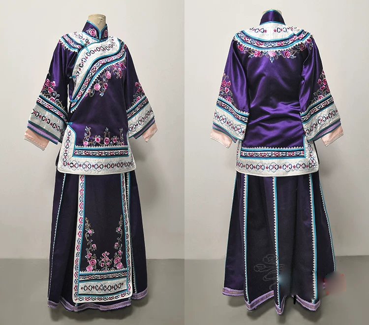 Late Qing Dynasty Hot Drama Nothing Gold Can Stay by Actress Sun Li Actor Chen Xiao Great Business Woman Zhou Ying's Business Running Story Late Qing Folk Citizens Daily Wear Delicate Embroidery Miss Mrs Dress Performance Outfit