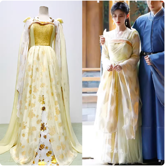 Classical Hot Drama Costumes Hanfu for Female Male Delicate Embroidery Cosplay Hanfu Photography Stage Performance Outfit Dress Goodbye My Princess Princess WeiYoung