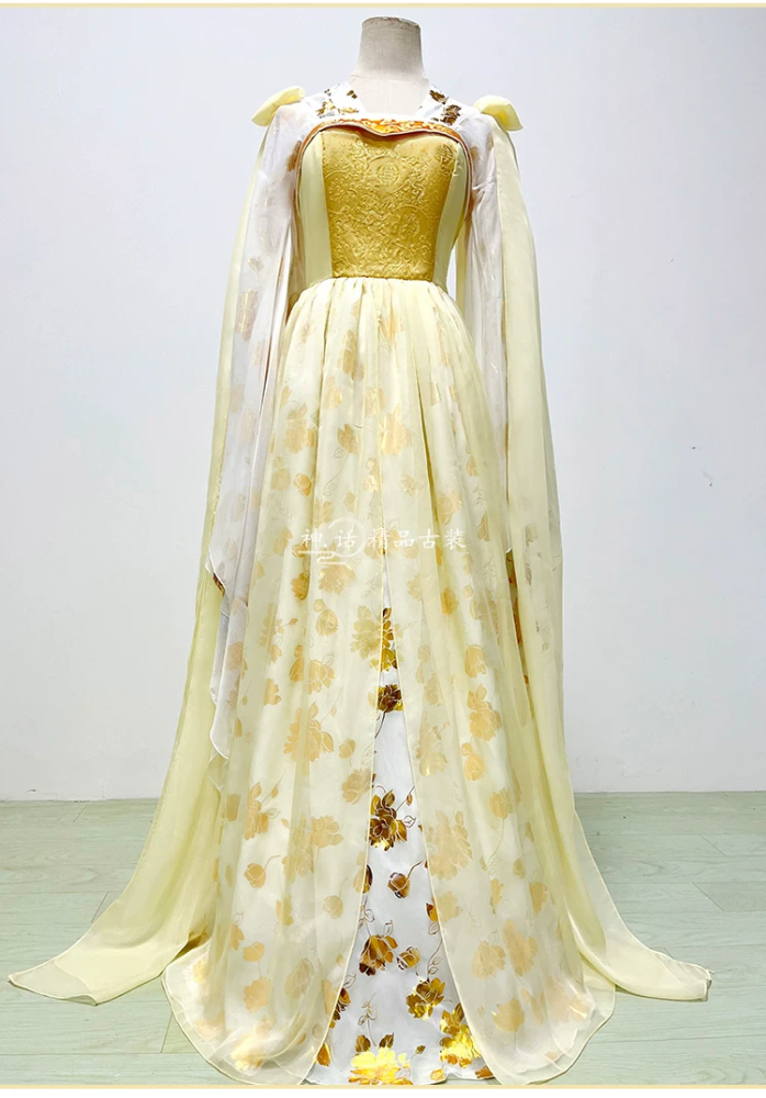 Classical Hot Drama Costumes Hanfu for Female Male Delicate Embroidery Cosplay Hanfu Photography Stage Performance Outfit Dress Goodbye My Princess Princess WeiYoung