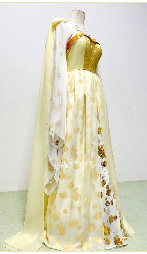 Classical Hot Drama Costumes Hanfu for Female Male Delicate Embroidery Cosplay Hanfu Photography Stage Performance Outfit Dress Goodbye My Princess Princess WeiYoung