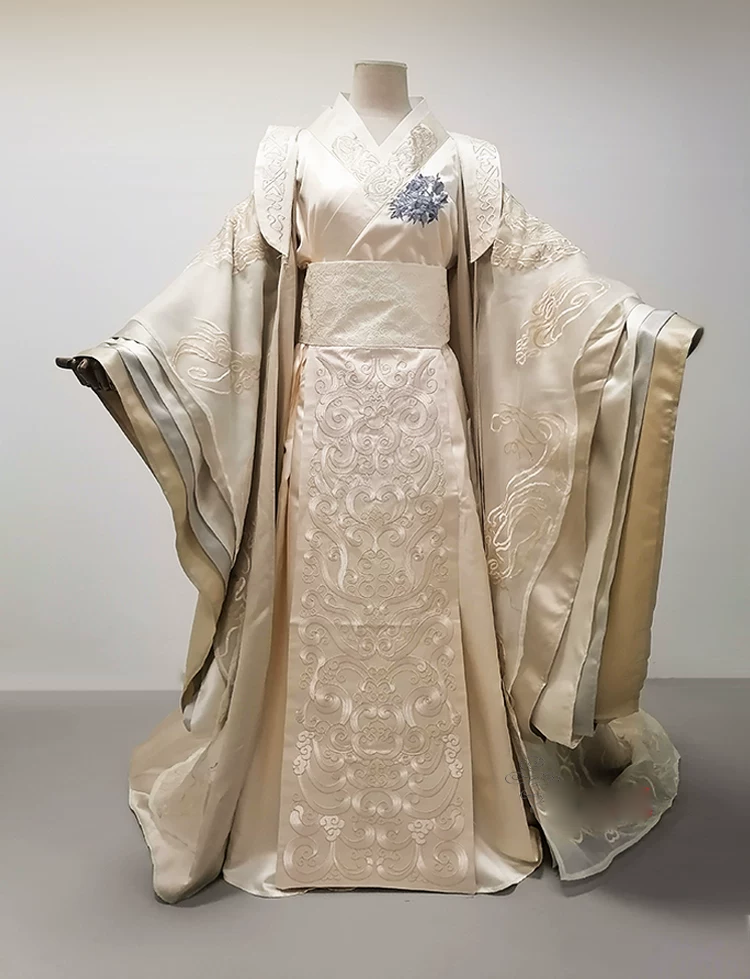 Classical Hot Drama Costumes Hanfu for Female Male Delicate Embroidery Cosplay Hanfu Photography Stage Performance Outfit Dress Goodbye My Princess Princess WeiYoung