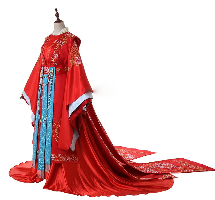 Classical Hot Drama Costumes Hanfu for Female Male Delicate Embroidery Cosplay Hanfu Photography Stage Performance Outfit Dress Goodbye My Princess Princess WeiYoung