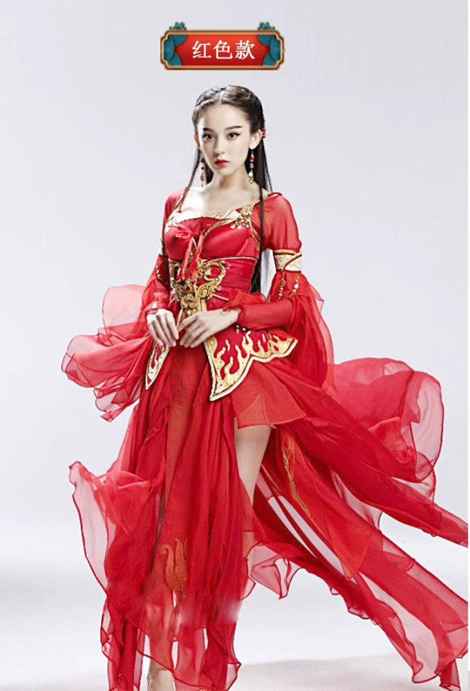 Classical Hot Drama Costumes Hanfu for Female Male Delicate Embroidery Cosplay Hanfu Photography Stage Performance Outfit Dress Goodbye My Princess Princess WeiYoung