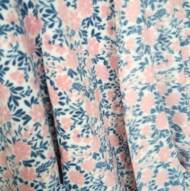 Polyester Polar Fleece Fabric Wholesale Printed Double Side Brushed Micro Polar Fleece for Linen