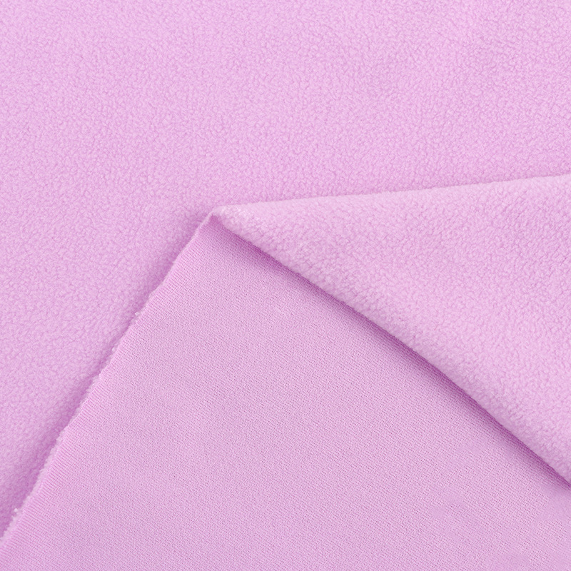 Plain Color Polar Fleece Fabric For Garment Lining and Bedding Article