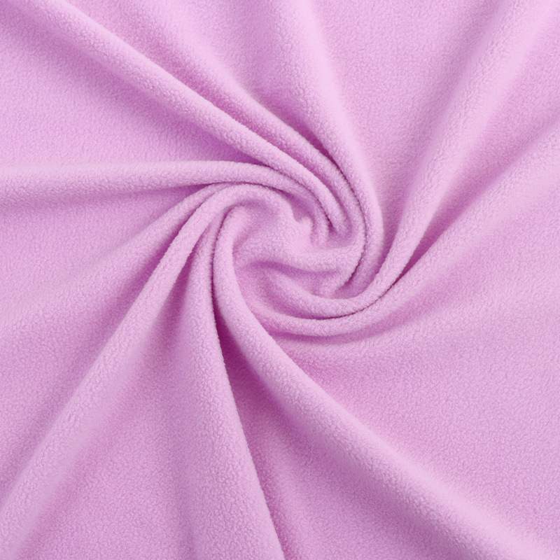 Plain Color Polar Fleece Fabric For Garment Lining and Bedding Article