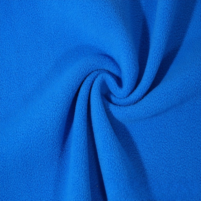 Plain Color Polar Fleece Fabric Single Brushed For Garment and Bedding
