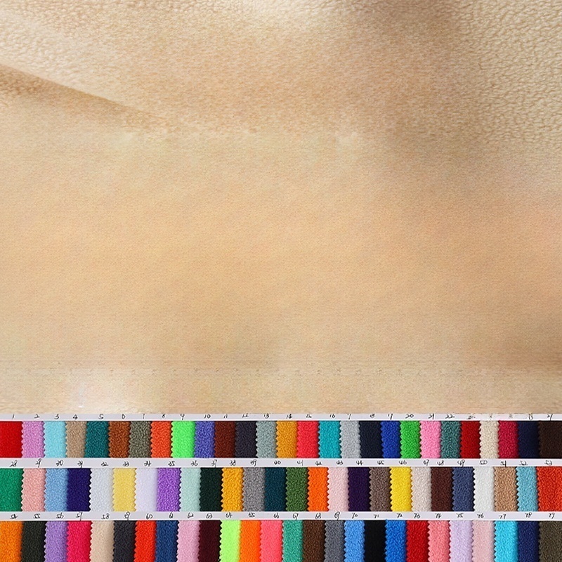100% Polyester Micro Polar Fleece Fabric Brushed Polar Fleece Jacket Fabric For Garment Beddings and Sofa Cover