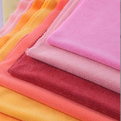 Plain Color Polar Fleece Fabric Dingle Brushed For Garment Lining
