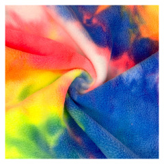 Multi Color Printing and Dyeing Polar Fleece Fabric 300GSM For Cloth