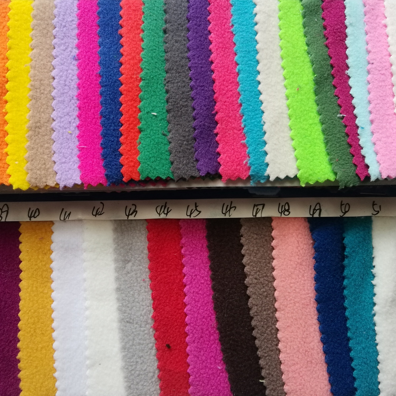 Plain Color Cream Polar Fleece Fabric Single Brushed Single Napped For Lining