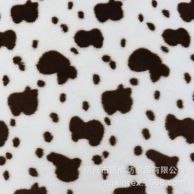 Printed Faux Rabbit Fur Fabric Synthetic rabbit fur fabric faux fur fabric wholesale by yard