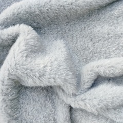 Faux Rabbit Fur Fabric with Silver Lurex Thread 330gsm Special Design for Cloth