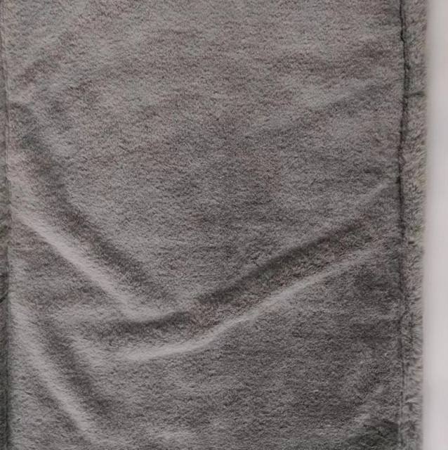 New Arrival Double Side Pile Faux Rabbit Fur Fabric 800gsm Super Soft  For Blanket Beddings and Garment