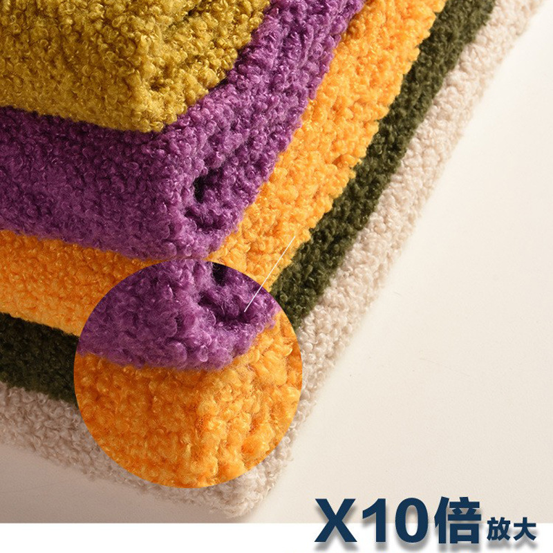 100% polyester sherpa fur fabric 270gsm plain color for garment and toys