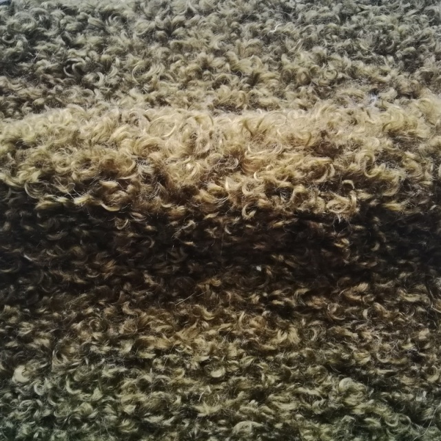 100% polyester 450gsm big curly sherpa fabric plain color special made for garment and fashion accessories