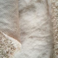 100% polyester 450gsm big curly sherpa fabric plain color special made for garment and fashion accessories