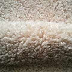 100% polyester 450gsm big curly sherpa fabric plain color special made for garment and fashion accessories