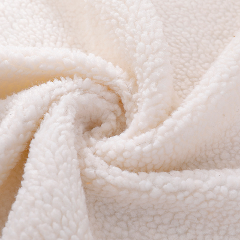 100% polyester sherpa faux fur fabric 270gsm plain color for garment and fashion accessories