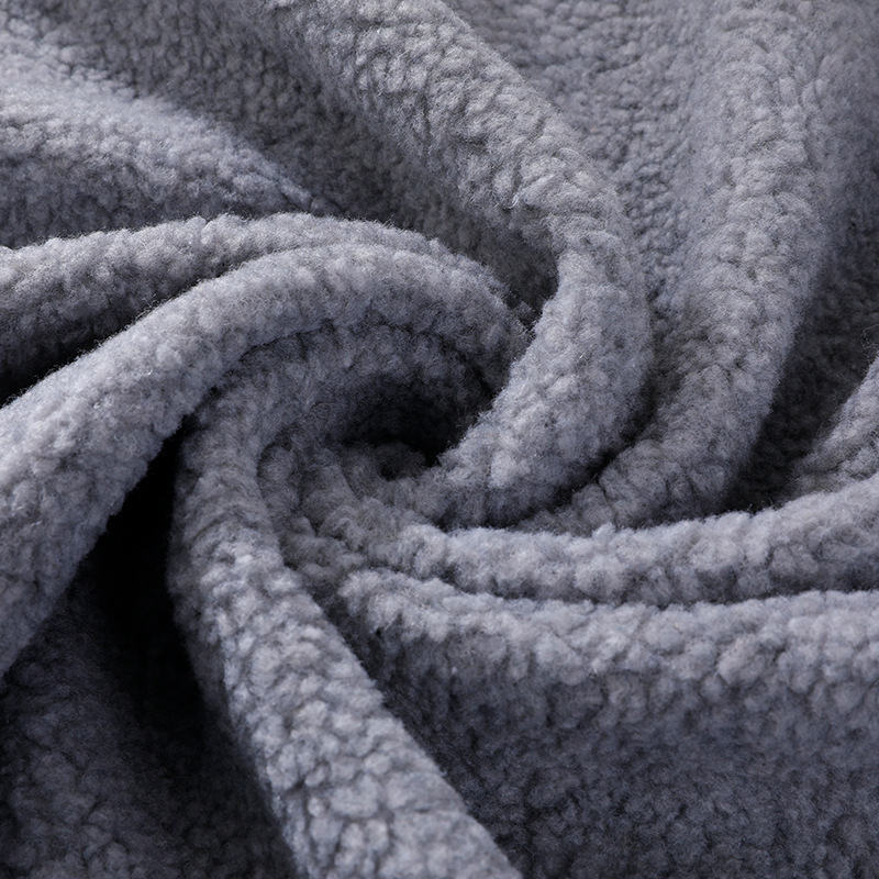 100% polyester sherpa faux fur fabric 270gsm plain color for garment and fashion accessories