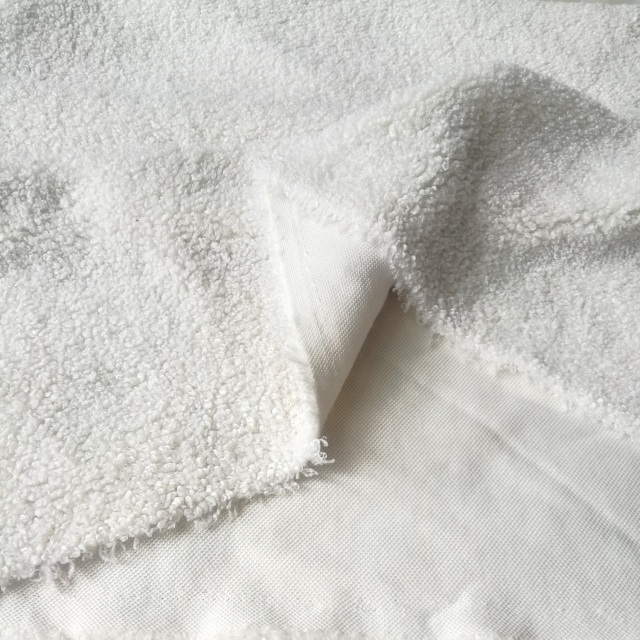 100% polyester 450gsm teddy fur sherpa fabric plain color for cloth and fashion accessories