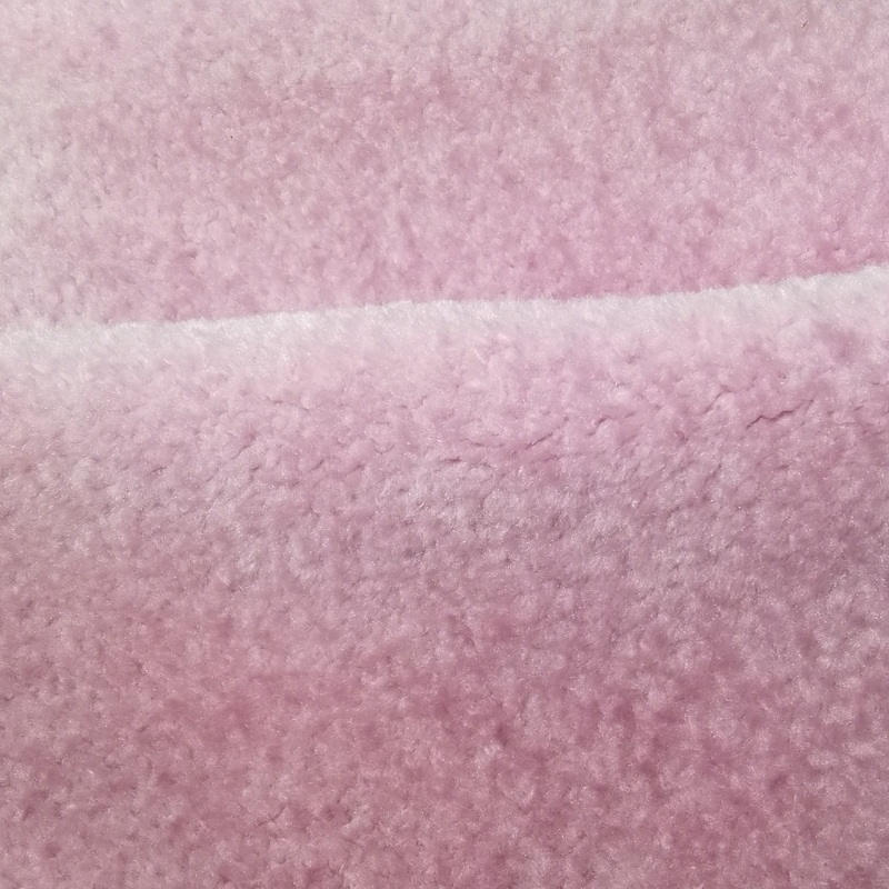 100% polyester sherpa fabric 420gsm plain color for garment and toys