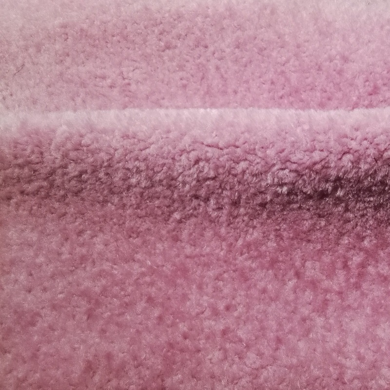 100% polyester sherpa fabric 420gsm plain color for garment and toys