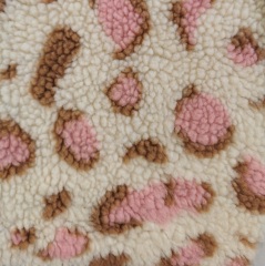 100% polyester jacquard faux sherpa fur fabric 320GSM for garment toys and sofa covers