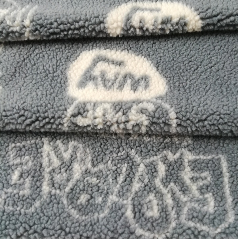 100% polyester printed sherpa fabric 320GSM for garment cloth toys and fashion accessories