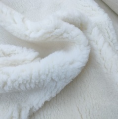 100% Recycled Faux Fur Sherpa Fabric 1000gsm for Underlay Blanket, Home Articles and Rugs