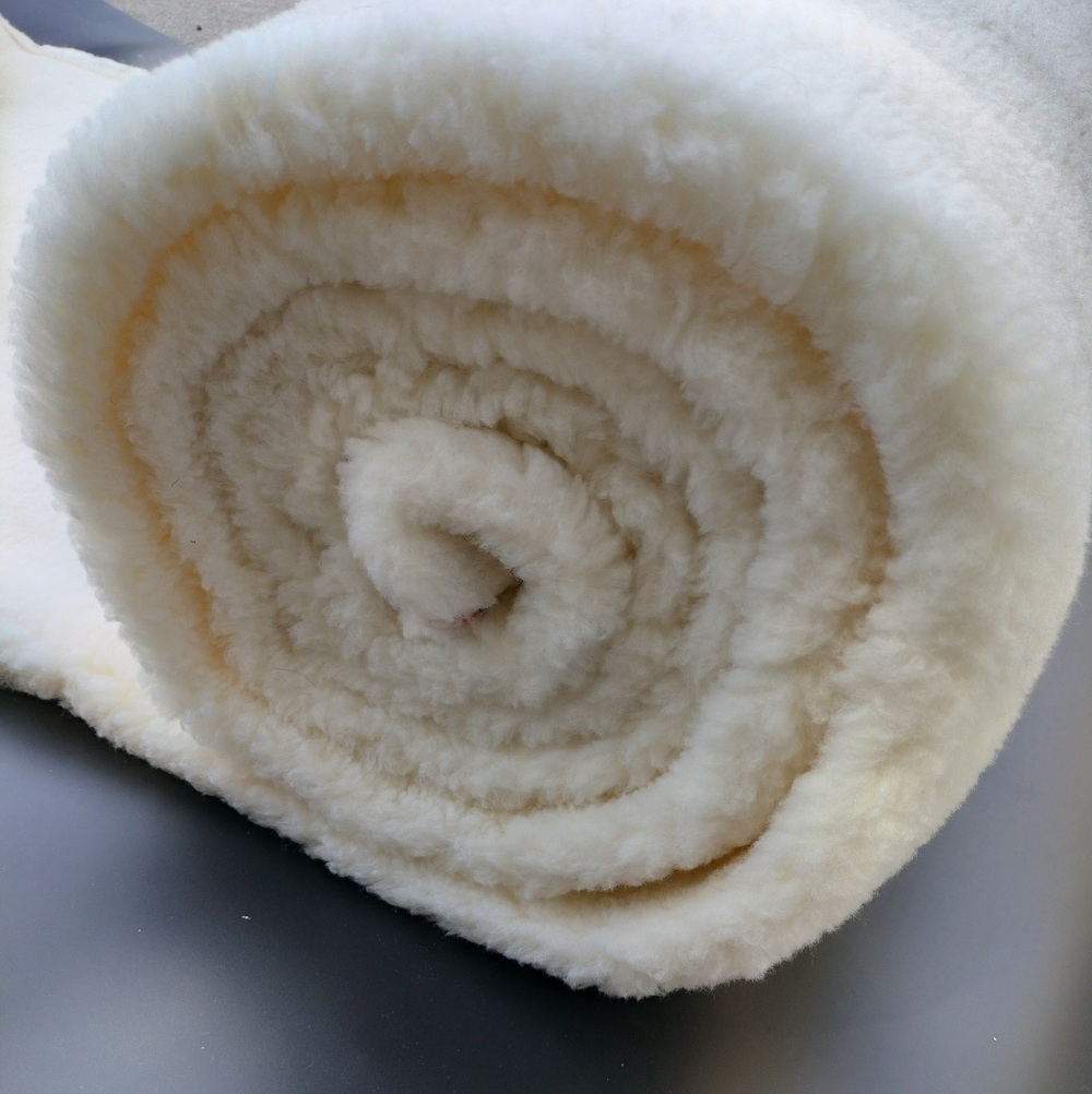 100% Recycled Faux Fur Sherpa Fabric 1000gsm for Underlay Blanket, Home Articles and Rugs