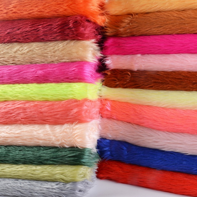 Faux Fur Fabric Medium Curly Pile 40mm For Decorations and Toys