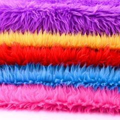 Faux Fur Fabric Medium Curly Pile 40mm For Decorations and Toys
