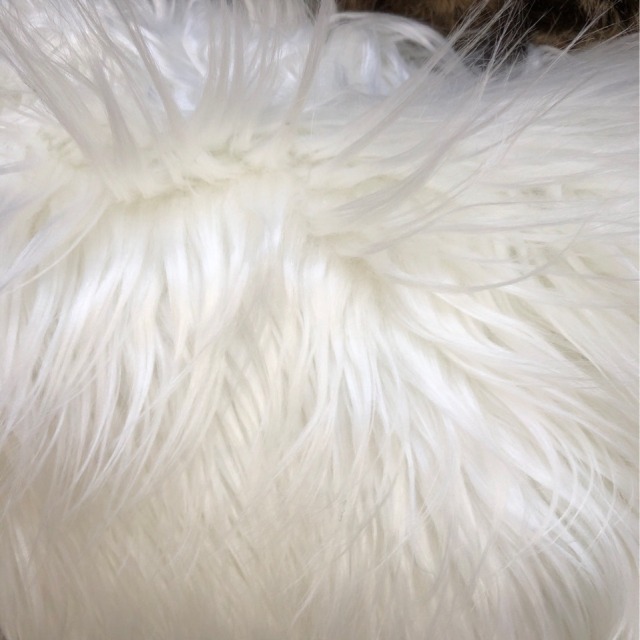 Long Pile Faux Fake Fur Fabric Plain Color For Fashion Accessies Home Rugs And Toys