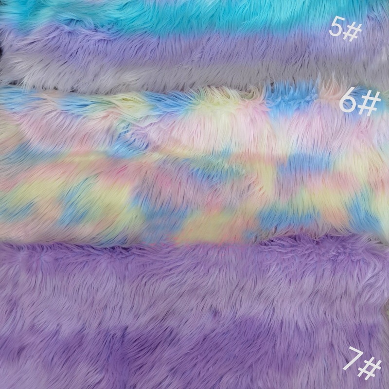 Jacquard Faux Fur Long Pile Fabric For Garment,Home Decorations and Toys