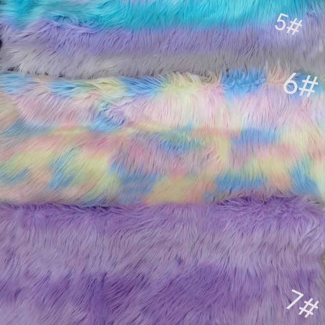 Jacquard Faux Fur Long Pile Fabric For Garment,Home Decorations and Toys