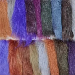 Luxury 5cm Bright Color Faux Fox Fur Imitation Fabric For Garment  Accessories Collar And Hood