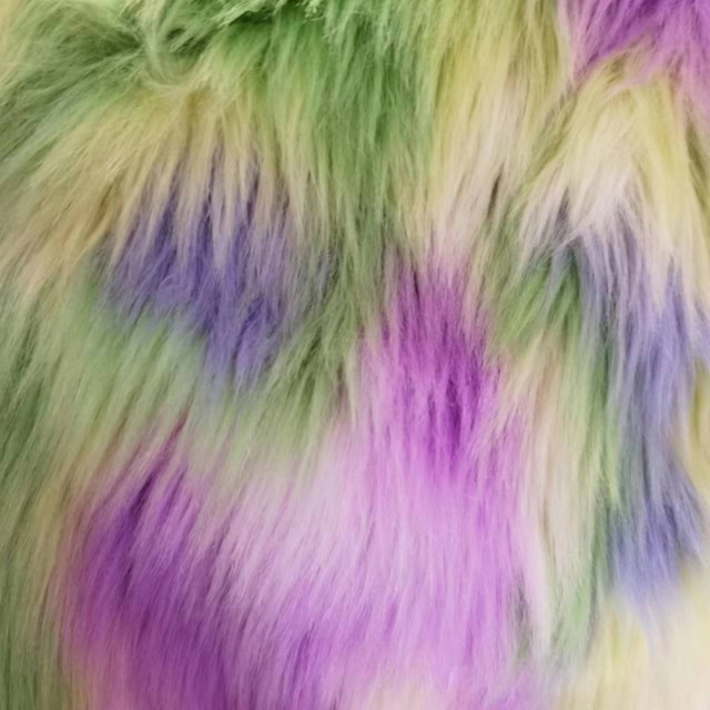 Jacquard Faux Fur Long Pile Fabric For Garment,Home Decorations and Toys