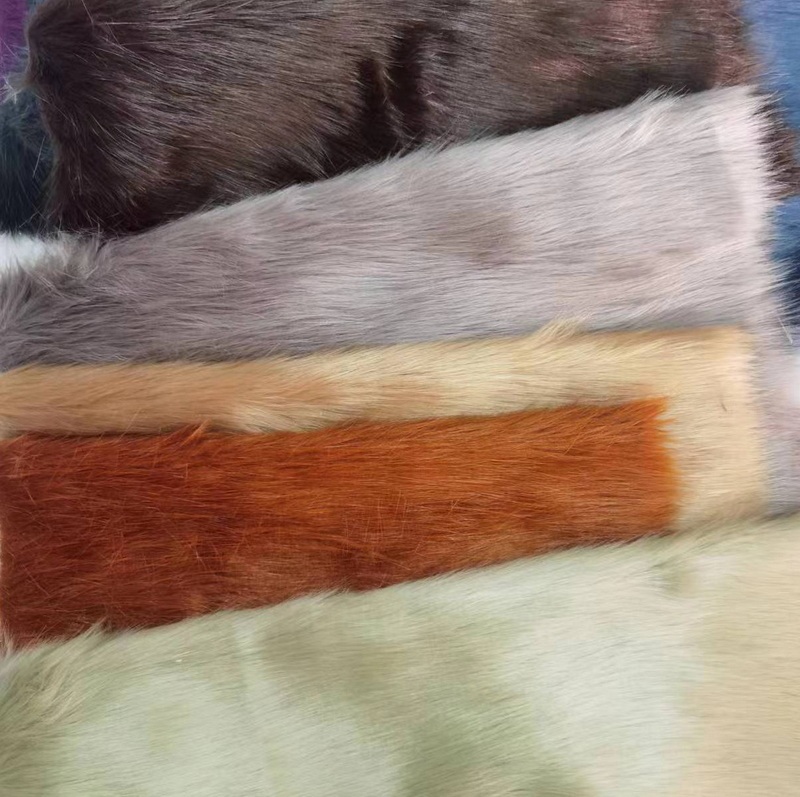Luxury 5cm Bright Color Faux Fox Fur Imitation Fabric For Garment  Accessories Collar And Hood