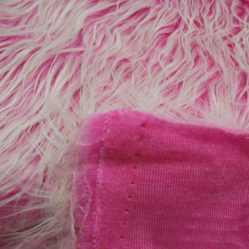 Long Pile Faux Fake Fur Fabric Tip Fade For Cloth,Accessories,Beddings and Household