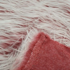 Long Pile Faux Fake Fur Fabric Tip Fade For Cloth,Accessories,Beddings and Household