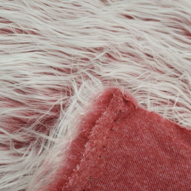 Long Pile Faux Fake Fur Fabric Tip Fade For Cloth,Accessories,Beddings and Household