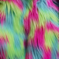 Jacquard Faux Fur Long Pile Fabric For Garment,Home Decorations and Toys
