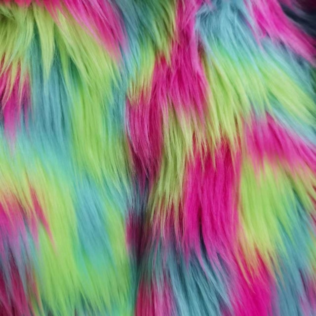 Jacquard Faux Fur Long Pile Fabric For Garment,Home Decorations and Toys