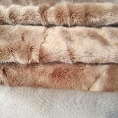 Luxury 3cm Plain Color Faux Fox Fur Imitation Fabric For Garment Lining Accessories Collar And Hood